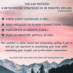 The 4:30 Method: 4 Networking Strategies in 30 Minutes or Less