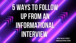 You had a great informational interview! Now what? Next steps to take your conversation to the next level.